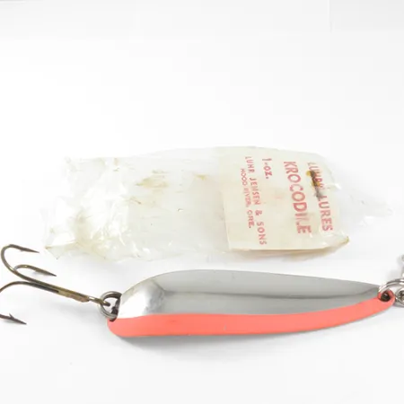 Luhr Jensen Krocodile Ondulante, Nickel/Rosso, 28g, Profilo stretto, #1509