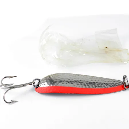 Luhr Jensen Krocodile Ondulante, Nichel/Arancio, 28g, Martellato, #1531