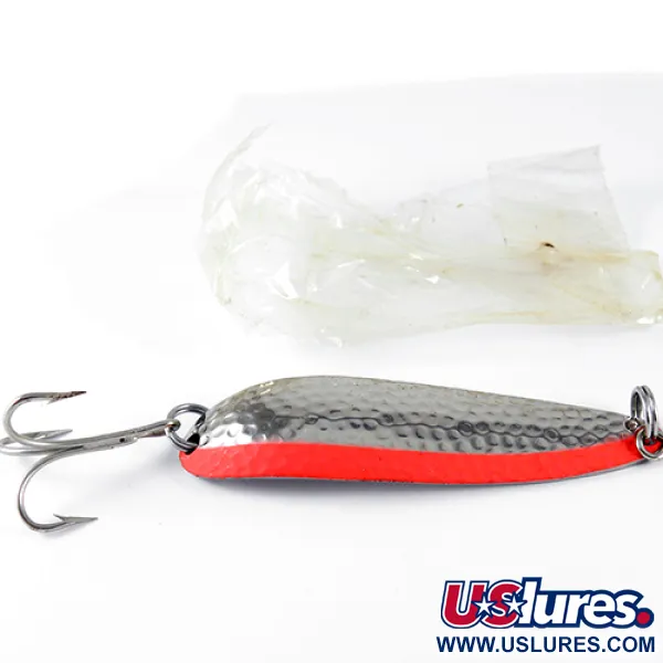 Luhr Jensen Krocodile Ondulante, Nichel/Arancio, 28g, Martellato, #1531