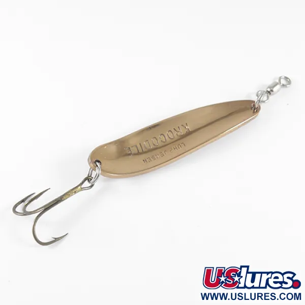 Luhr Jensen Krocodile Cucchiaino, Rame/Rosso, 21g, Martellato, #1535