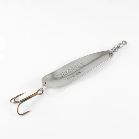 Luhr Jensen Krocodile Ondulante, Nichel Martellato / Rosso, 14g, #1537