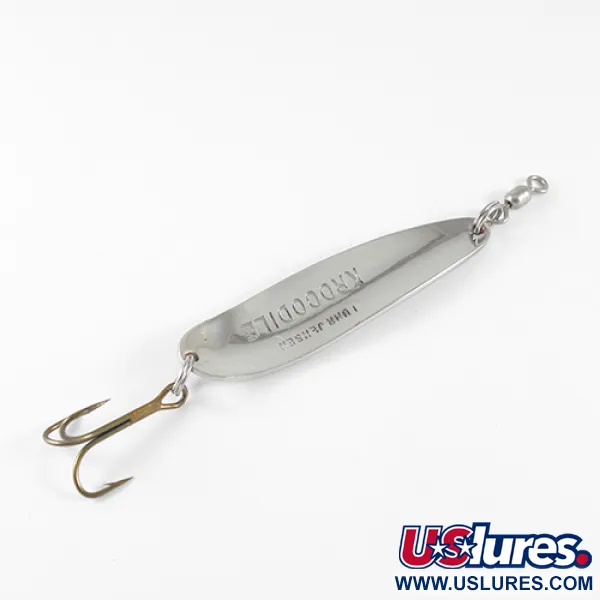 Luhr Jensen Krocodile Ondulante, Nichel Martellato / Rosso, 14g, #1537