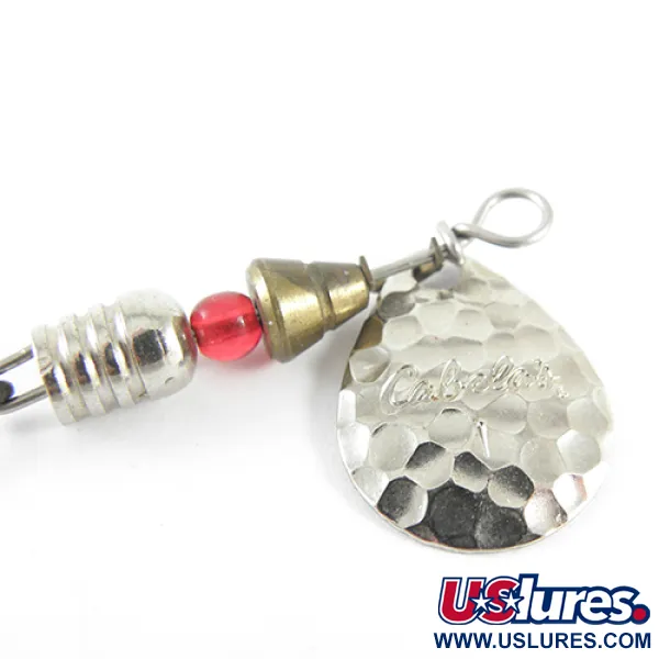 Cabela's 1 Cucchiaino rotante, Nichel, 4g, pala martellata, #1542