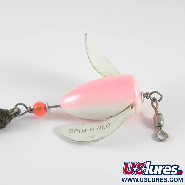 Yakima Bait Worden's Spin-n-Glo Winged, Rosa, 4g, Trailer Tinsel, #1544
