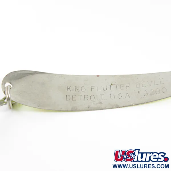 King Flutter Devle 3200 Ondulante Traina, Giallo Fluo, 9g, Nickel, #1591