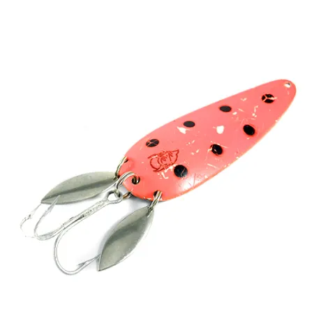 Eppinger Dardevle Klicker Ondulante, Arancio Fluo/Nichel, 28g, Doppia Paletta, #1599