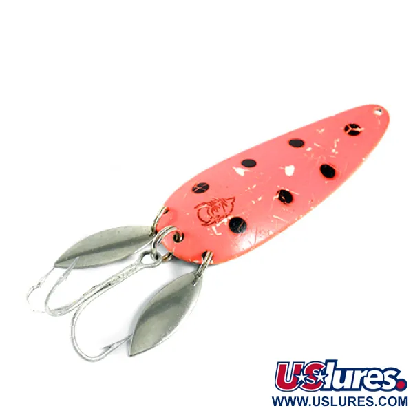 Eppinger Dardevle Klicker Ondulante, Arancio Fluo/Nichel, 28g, Doppia Paletta, #1599