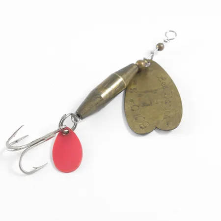 Luhr Jensen Les Davis Bolo Spinner, Ottone / Arancio, 10g, #1608