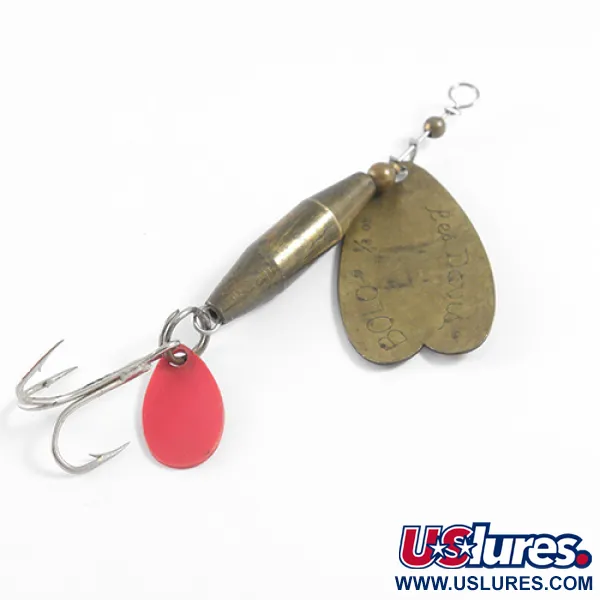 Luhr Jensen Les Davis Bolo Spinner, Ottone / Arancio, 10g, #1608