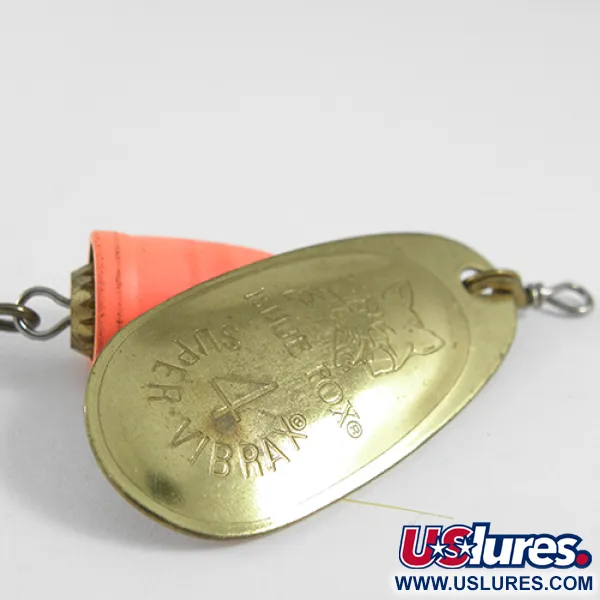 Blue Fox Super Vibrax 4 Cucchiaino, Ottone / Arancio, 10,5g, #1617