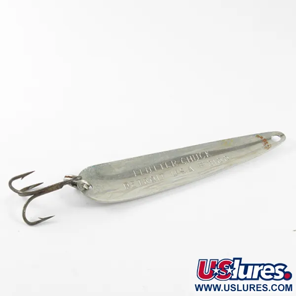 Dardevle Flutter-Chuck Ondulante, Nichel / Verde, 8g, Traina, #1625