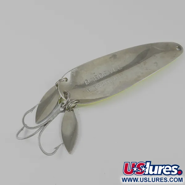 Eppinger Dardevle Klicker Ondulante, Giallo Fluo/Rosso/Nichel, 28g, #1660