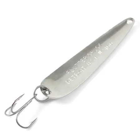 Dardevle Flutter-Chuck Cucchiaino Traina, Nickel/Rosso, 8g, #1665