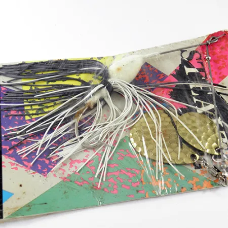 Jackson Stealth Spinnerbait, Ottone martellato, 28g, Doppia pala, #1709