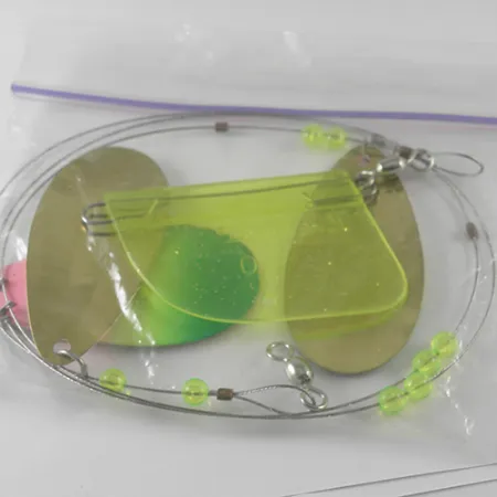 Luhr Jensen Les Davis Lake Troll Sistema Traina, Verde/Rosa, 28g, #1711