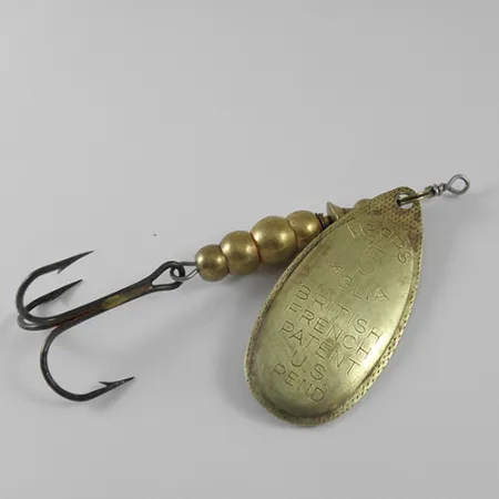 Mepps Aglia 5 Cucchiaino, Ottone, 14g, Pala stampata, #1719