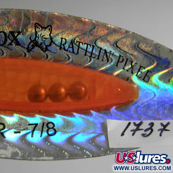 Blue Fox Rattlin Pixee Ondulante, Rainbow/Arancio Fluor., 25g, #1737