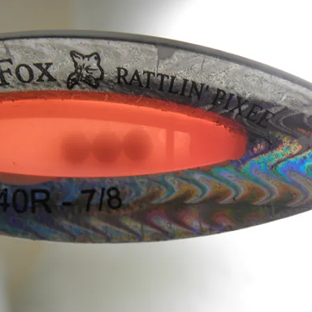 Blue Fox Rattlin Pixee Cucchiaino, Rainbow Nickel/Orange, 25g, #1738