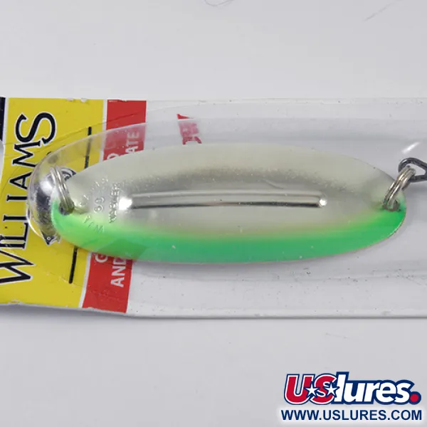 Williams Wabler W50 Glow Ondulante, Argento/Verde, 14g, Glow, #1766