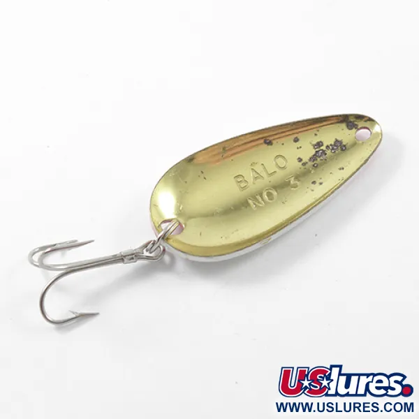 Balo 3 Ondulante, Rosso / Bianco / Ottone, 14g, Ottone Lucido, #1798