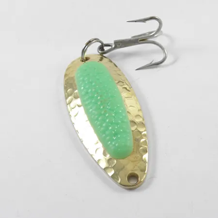 Blue Fox Pixee Ondulante, Gold / Fluorescent Green, 14g, #1800