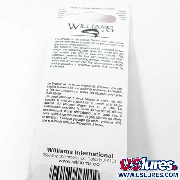 Williams Wabler W60 Ondulante, Argento / Marrone, 21g, Placc. Argento, #1804