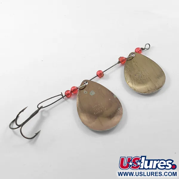 Lucky Strike Tandem Spinner, Nichel/Rame/Rosso, 12.5g, Doppia Pala, #1833