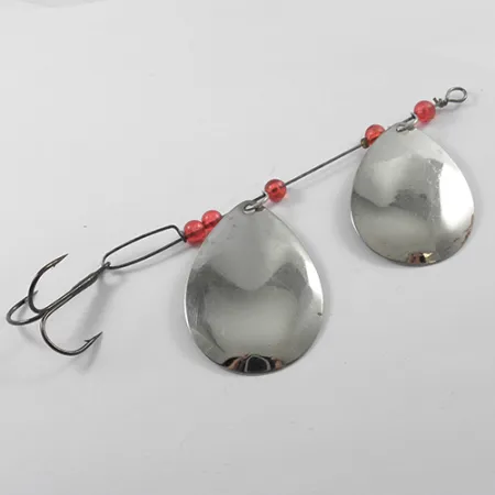 Lucky Strike Tandem Spinner, Nichel/Rame/Rosso, 12.5g, Doppia Pala, #1833