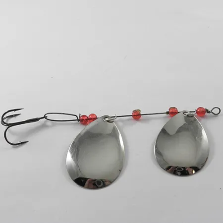 Lucky Strike Tandem Spinner, Nichel/Rame/Rosso, 12.5g, Doppia Pala, #1833