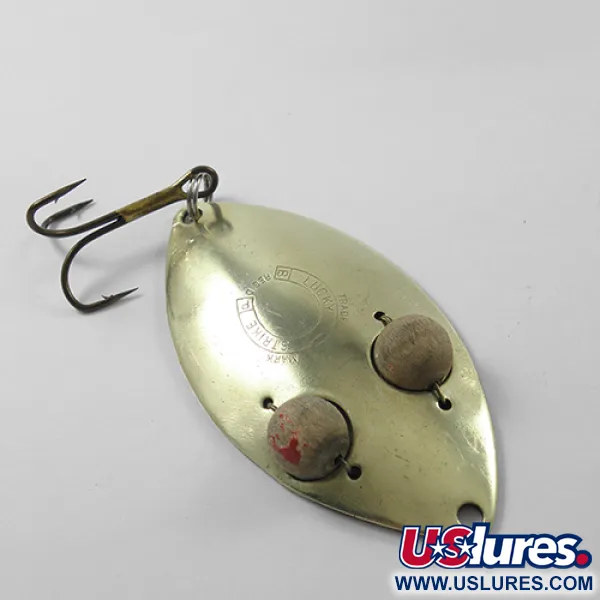 Lucky Strike Gold Red Flash Ondulante, Ottone, 21g, Occhi legno, #1840