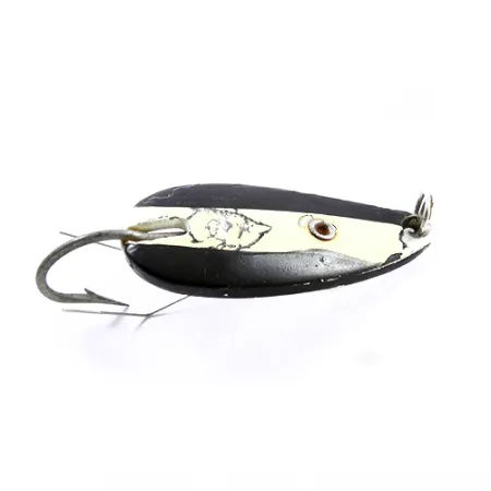 Eppinger Weedless Dardevle Midget Ondulante, Nero/Bianco/Nichel, 6g, #1867