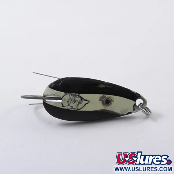 Eppinger Weedless Dardevle Midget Ondulante, Nero/Bianco/Nichel, 6g, #1867