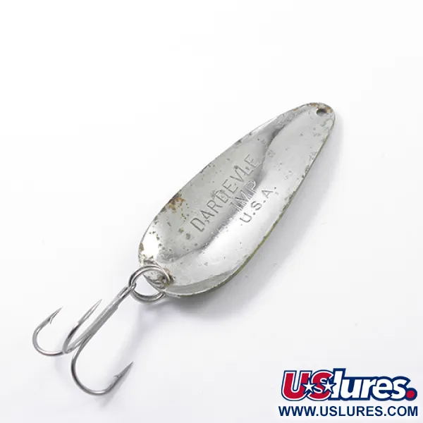 Eppinger Dardevle Imp Ondulante, Frog/Nickel, 11g, Vintage, #1869