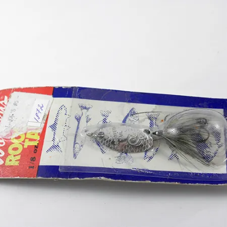 Cucchiaino Yakima Bait Rooster Tail, Nickel/Nero/Bianco, 3.54g, #1872