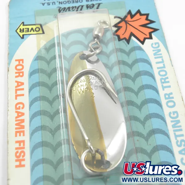 Les Davis Canadian Wonder Ondulante, Nichel/Oro, 7g, 50/50 Finish, #1884