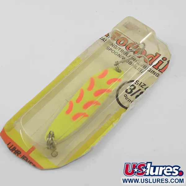 Luhr Jensen Krocodile Die #3 Ondulante, Giallo Fluo, 10,6g, #1890