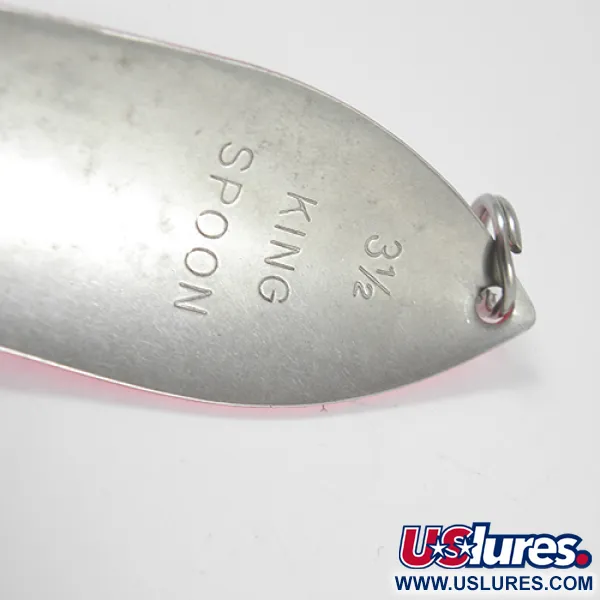 Pro King Weedless King Spoon Ondulante, Argento/Rosa, 34g, Anti-erba, #1931