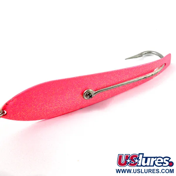 Pro King Weedless King Spoon Ondulante, Argento/Rosa, 34g, Anti-erba, #1931