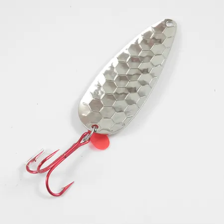 Worth Red King Spoon Ondulante, Nickel martellato, 17g, USA, #1942