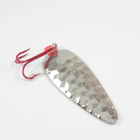 Worth Red King Spoon Ondulante, Nickel martellato, 17g, USA, #1942