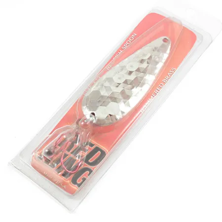 Worth Red King Spoon Ondulante, Nichel martellato, 17g, USA, #1943