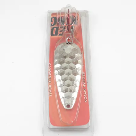 Worth Red King Spoon Ondulante, Nichel martellato, 17g, USA, #1943
