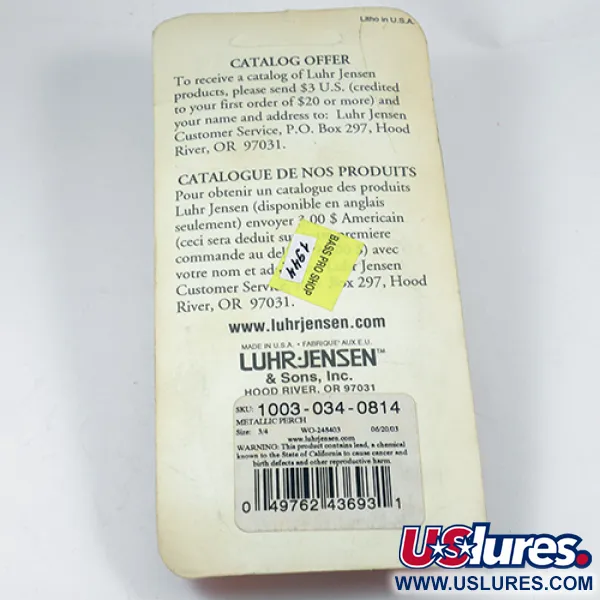 Luhr Jensen Krocodile Die #5 Ondulante, Fire Tiger/Gold, 21g, #1944