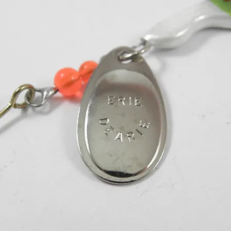 Erie Dearie Walleye Killer Spinner, Nichel/Verde, 14g, Vintage, #1952