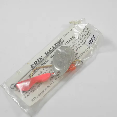 Erie Dearie Walleye Killer Cucchiaino, Nichel/Rosso, 9g, #1953