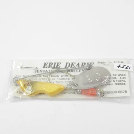 Erie Dearie Walleye Killer Spinner, Nichel/Giallo, 18g, #1954