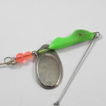 Erie Dearie Walleye Killer Spinner, Nickel/Verde, 12g, Piombato, #1956