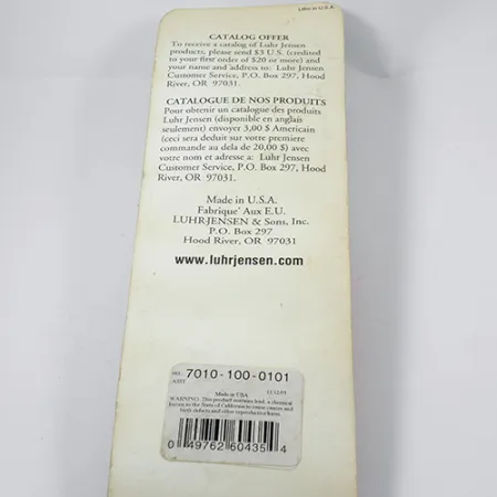 Luhr Jensen Krocodile Die #6 Ondulante, Nichel, 64g, Amo fisso, #1959