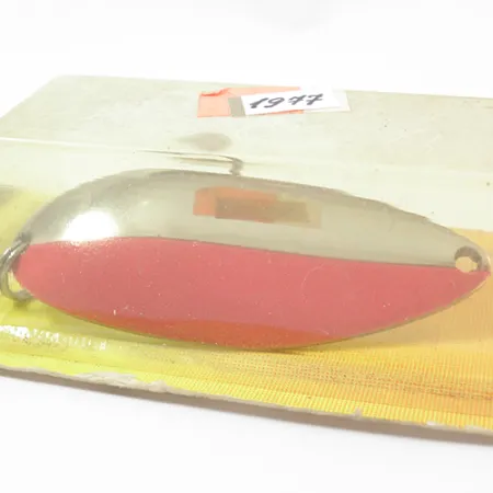 Luhr Jensen Lil' Kroc Cucchiaino, Cromo/Rosso, 21g, Lancio lungo, #1977