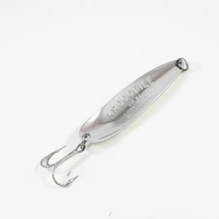 Luhr Jensen Krocodile Die #4 Ondulante, Giallo/Verde/Nickel, 14g, #1983